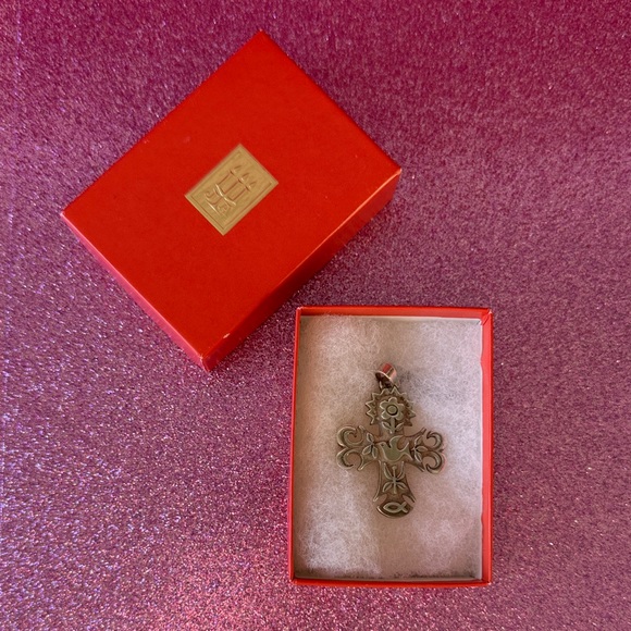 🩷✝️ James Avery Silver La Primavera Cross Pendant - Picture 6 of 10